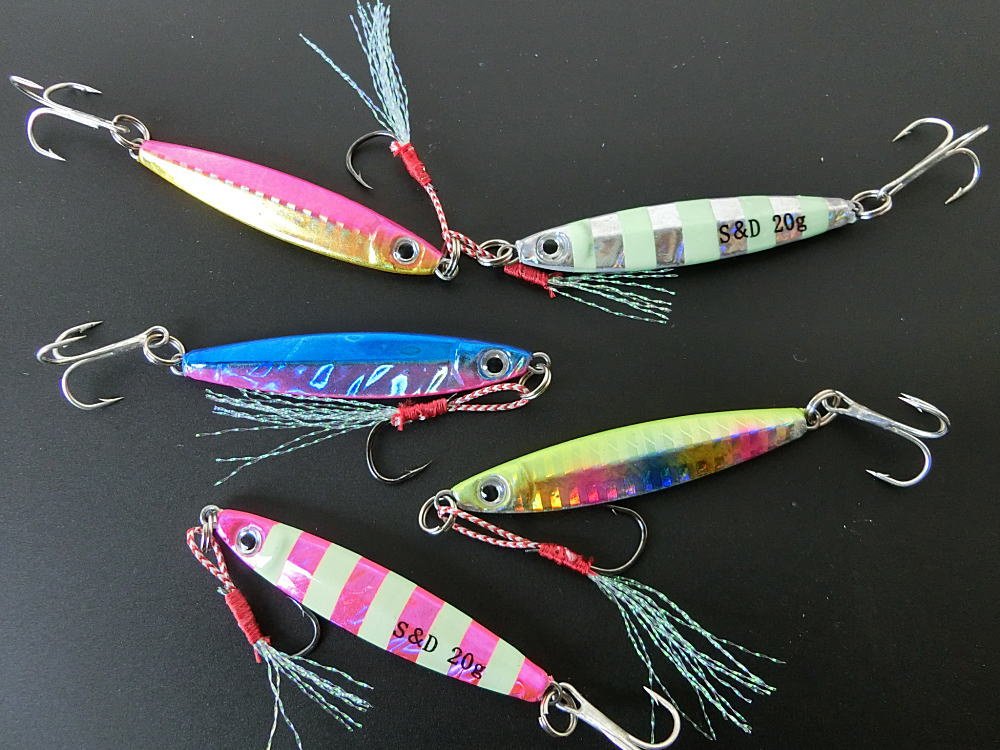 Amazon.co.jp: メタルジグ20gセット 5個セット アシストフック